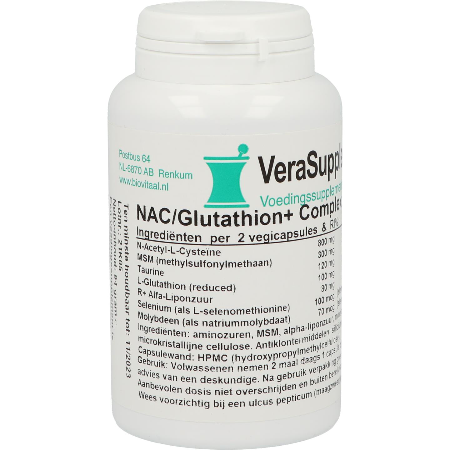 NAC/Glutathion+ complex afbeelding