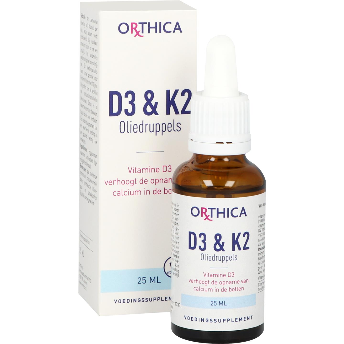 Orthica Oliedruppels D3 & K2 25 ml