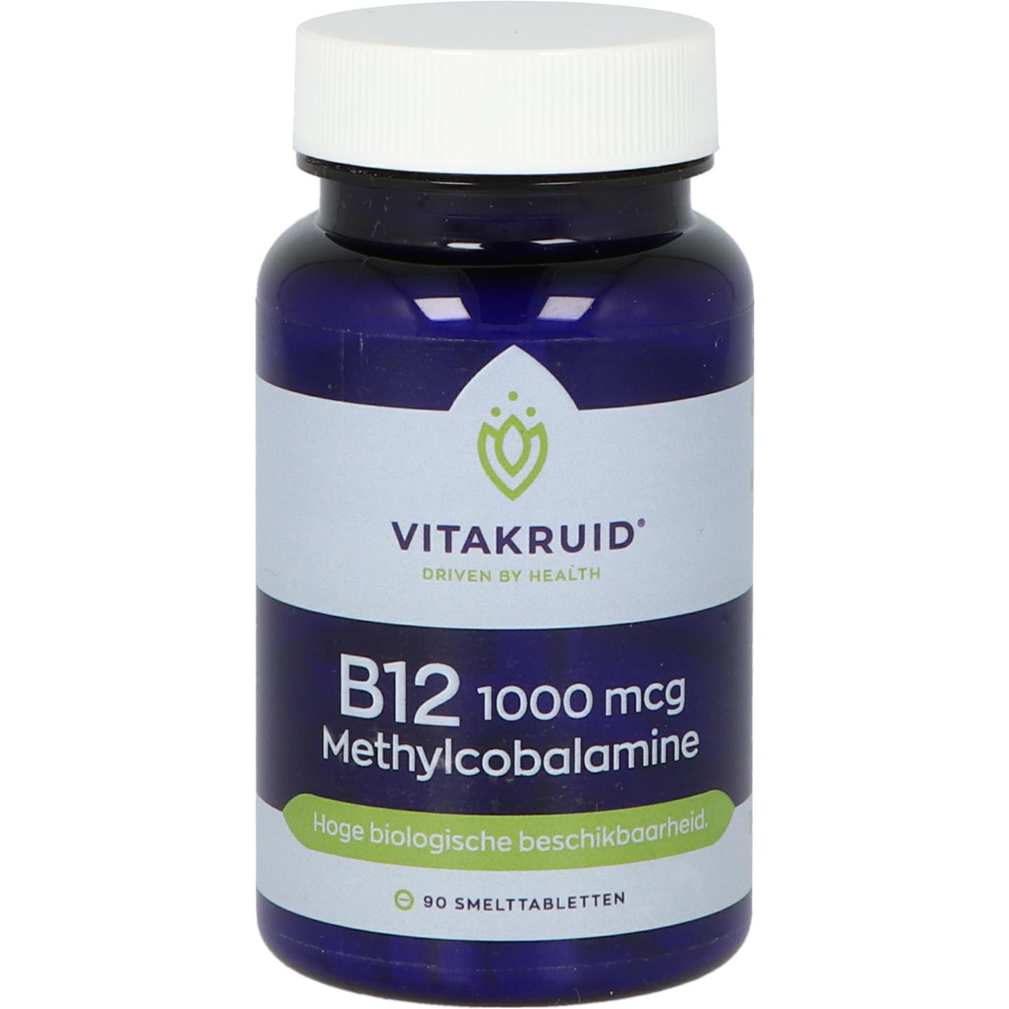 B12 1000 mcg Methylcobalamine afbeelding 1