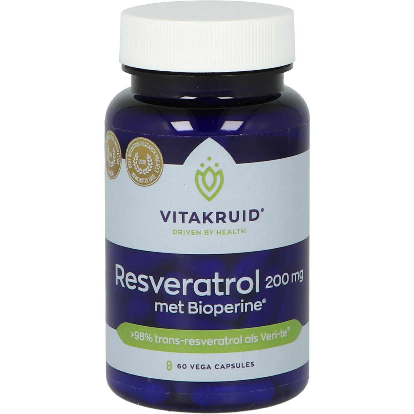 Vitakruid Resveratrol 200 mg 60 vegacapsules