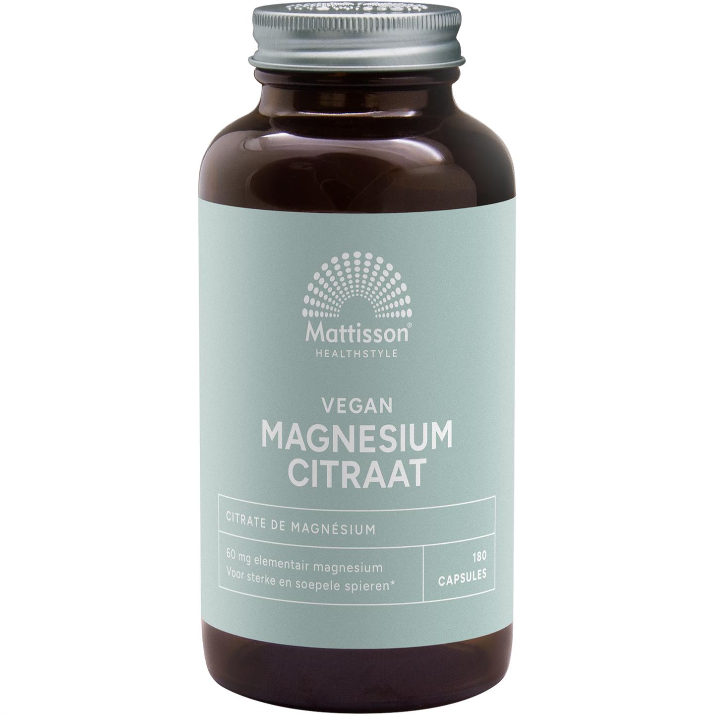 Mattisson Magnesium Citraat 180 vegacapsules