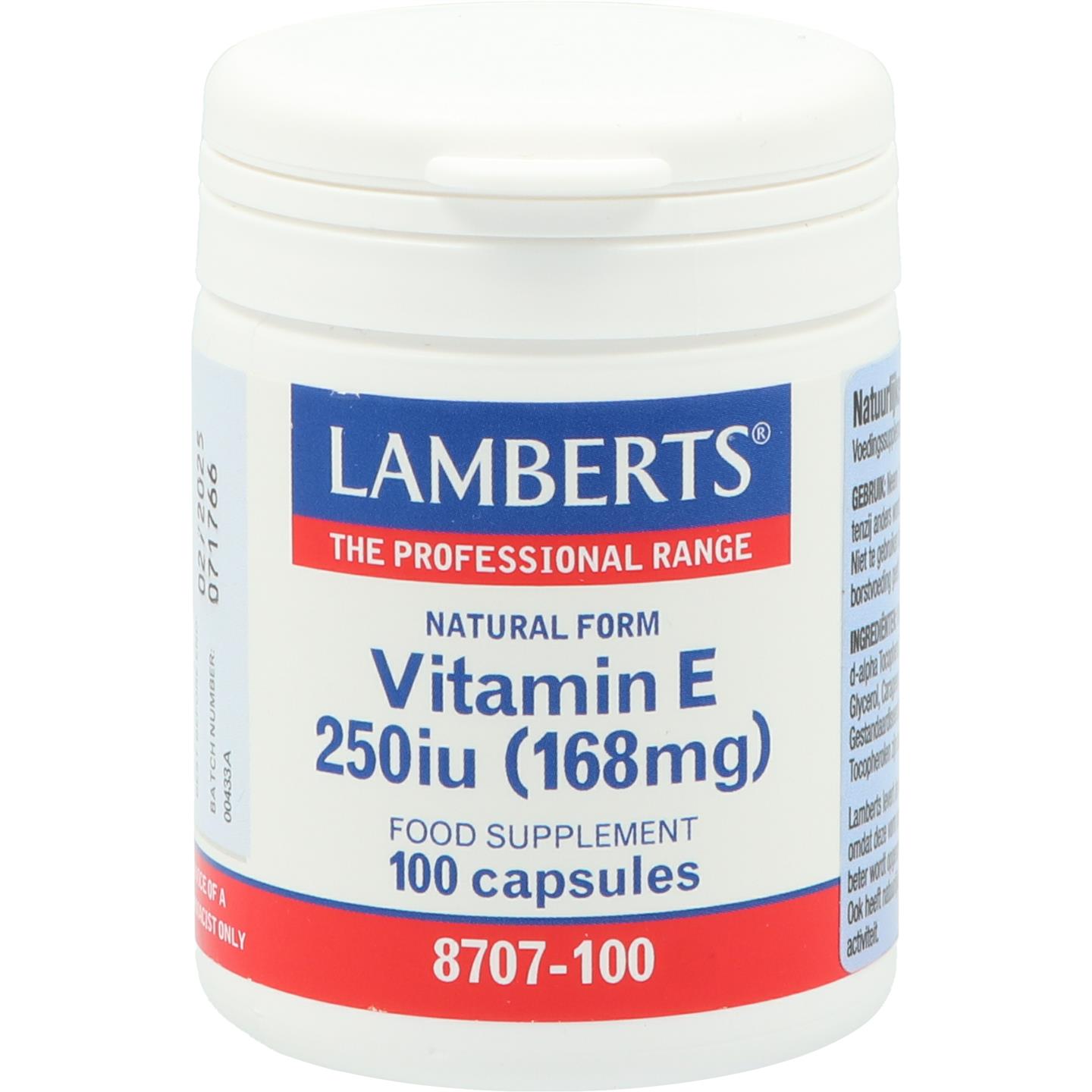 Vitamine E 250 IE afbeelding