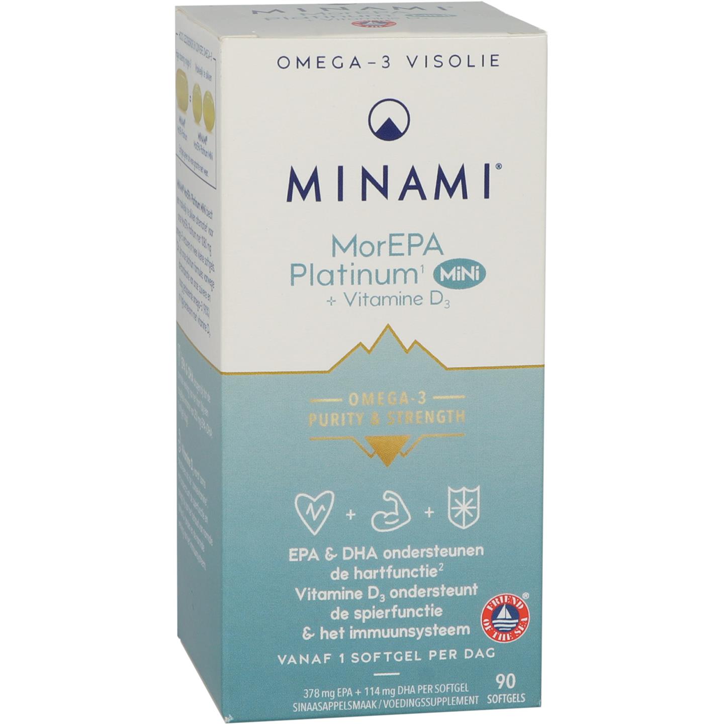 MorEPA Platinum MiNi +Vitamine D3 afbeelding