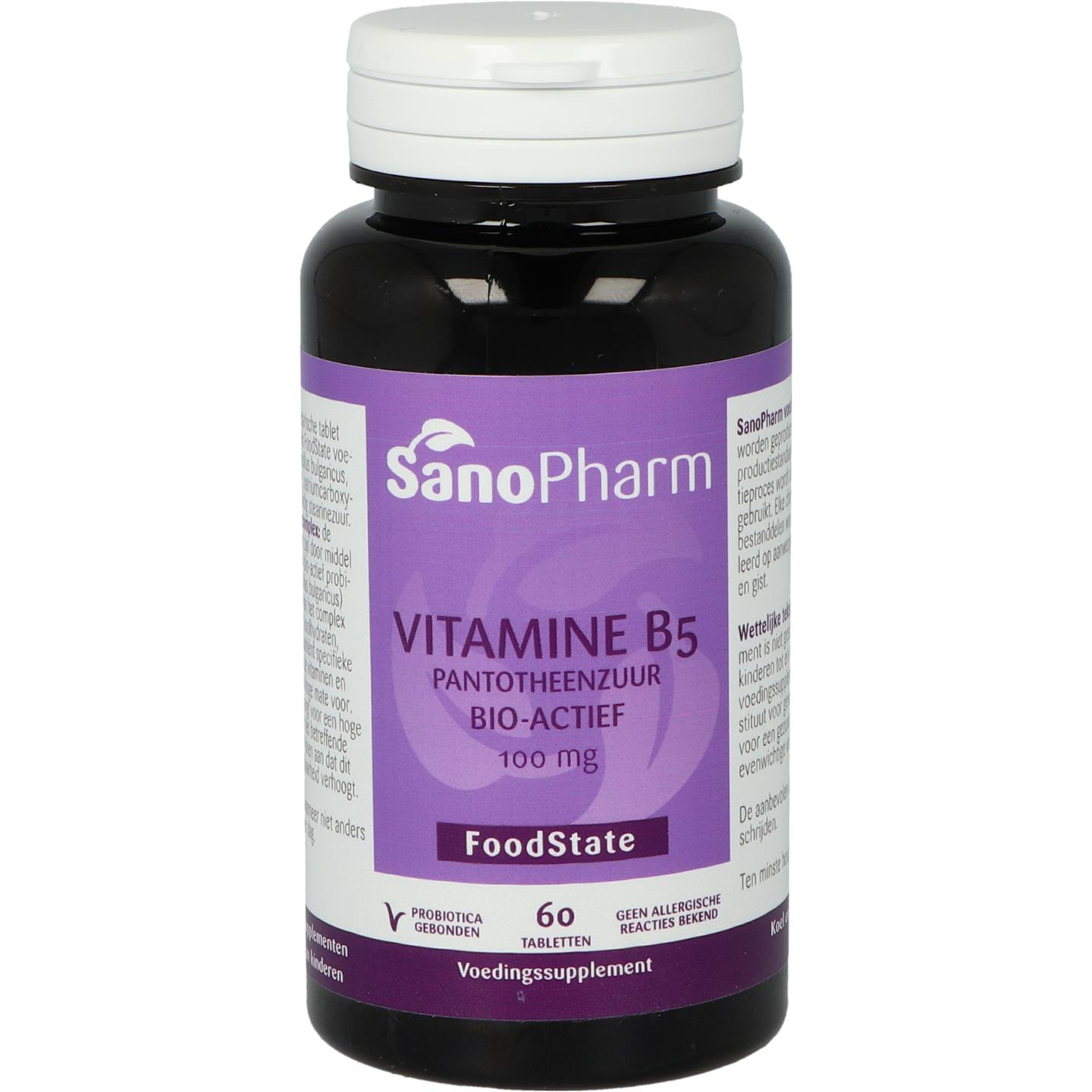 FoodState Vitamine B5 100 mg afbeelding 1
