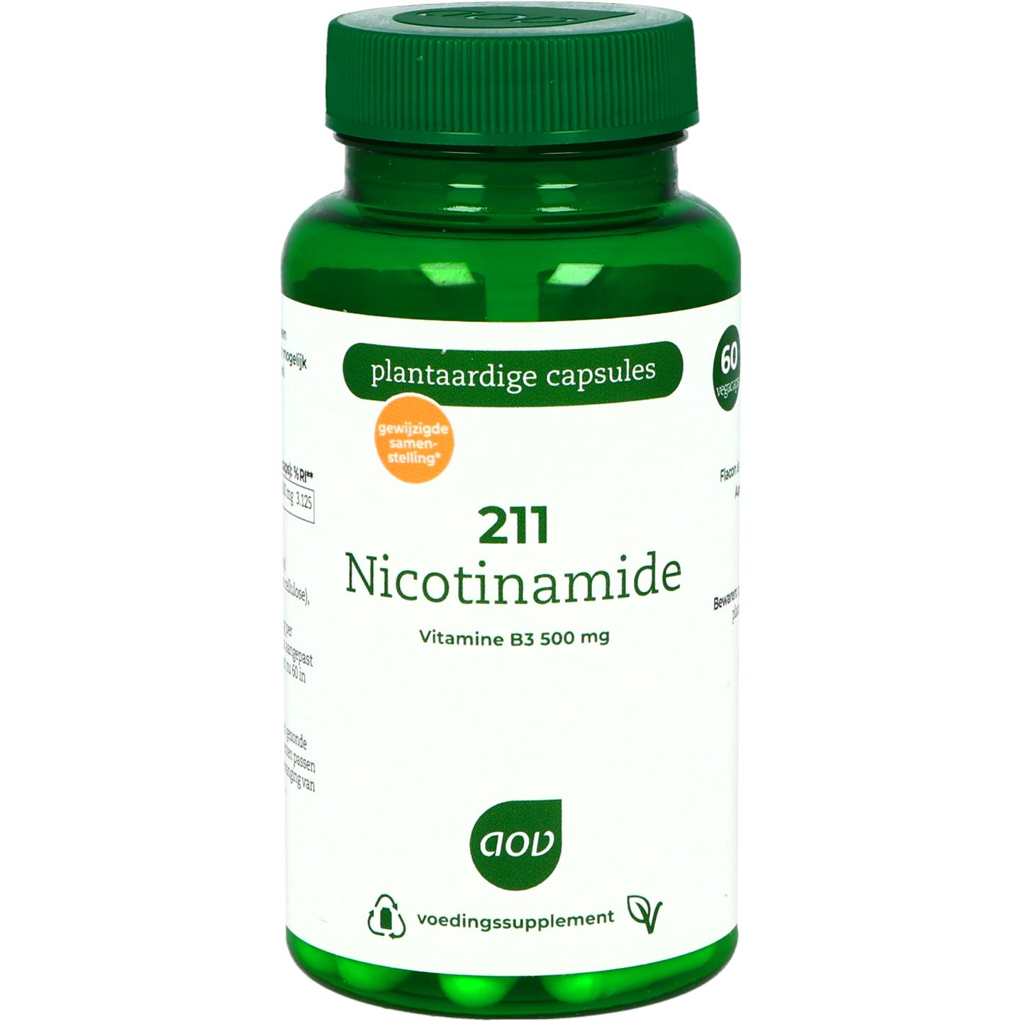 AOV 211 Nicotinamide (500 mg) 60 vegacapsules