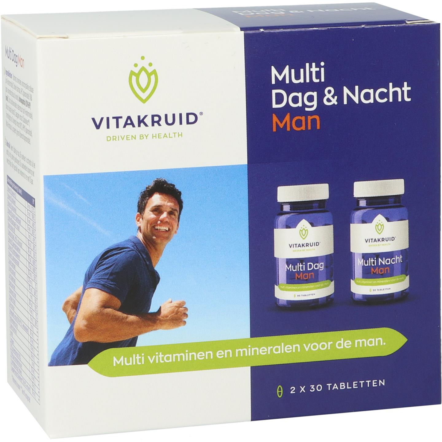 Vitakruid Multi Dag & Nacht Man 60 tabletten