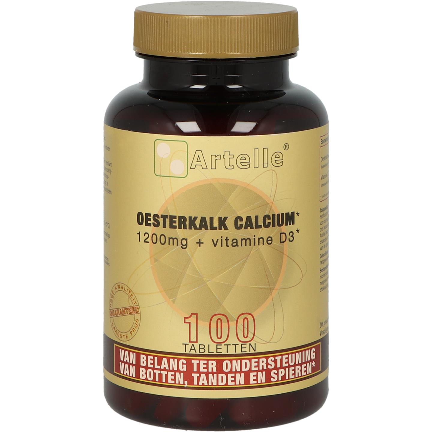 Oesterkalk Calcium 1200mg + Vitamine D3 afbeelding