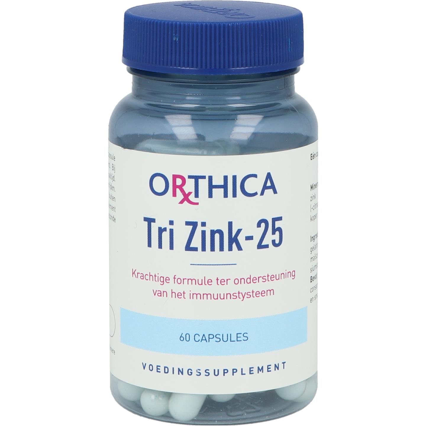 Orthica Tri Zink 25 60 capsules