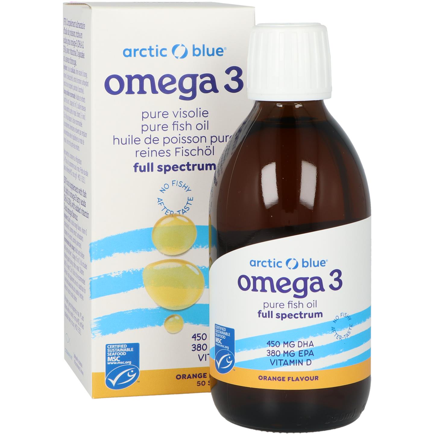 Omega 3 Pure Visolie met Vitamine D afbeelding