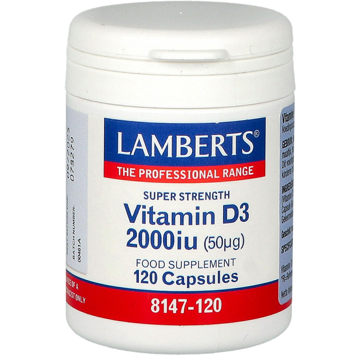 Vitamine D3 2000 IE afbeelding 1