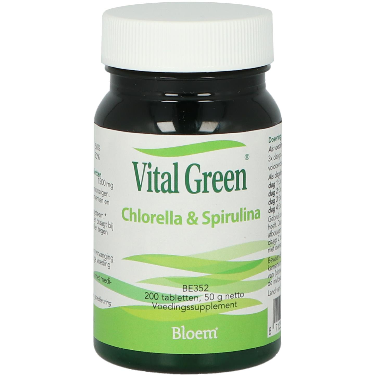 Vital Green Chlorella & Spirulina afbeelding 1