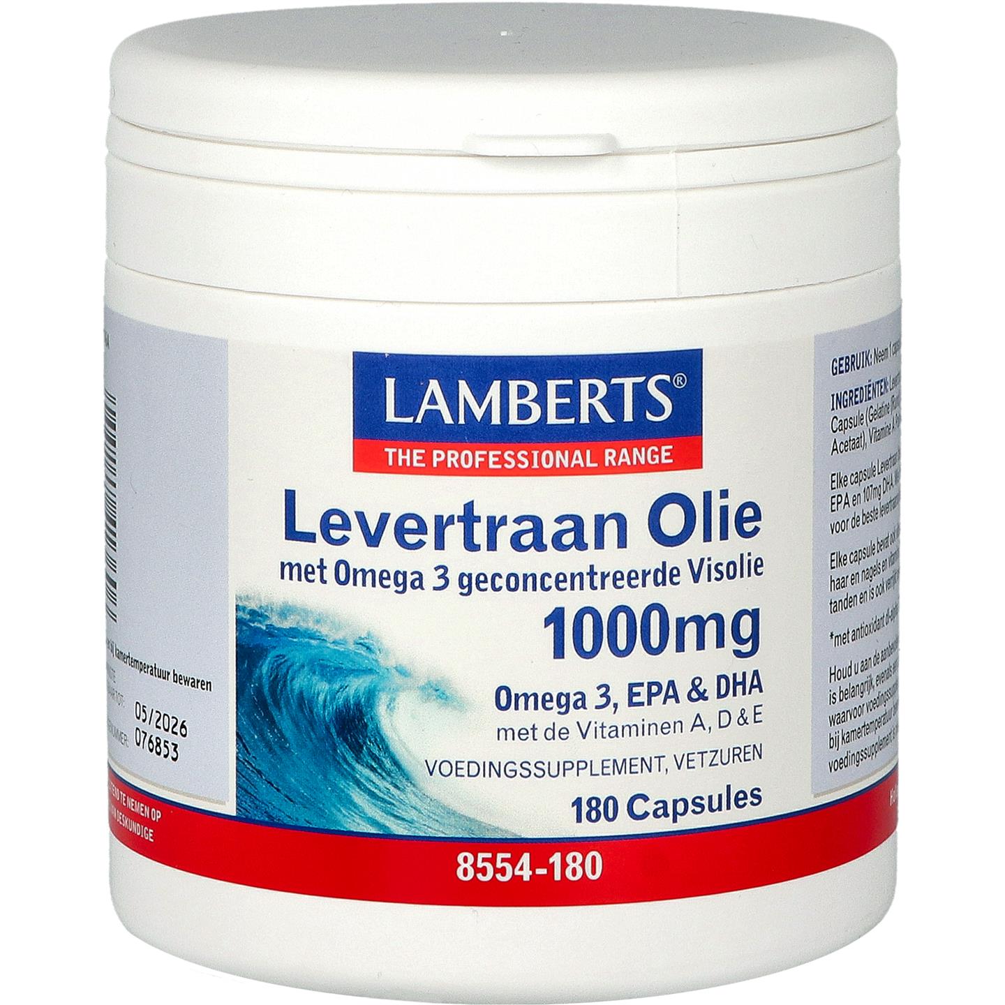 Levertraan Olie 1000 mg afbeelding