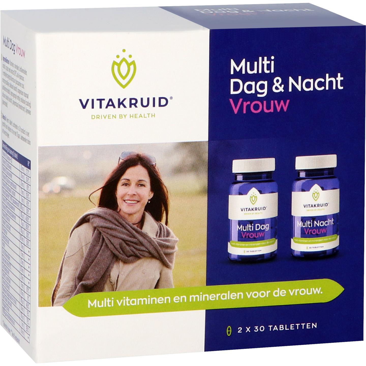Vitakruid Multi Dag & Nacht Vrouw 60 tabletten