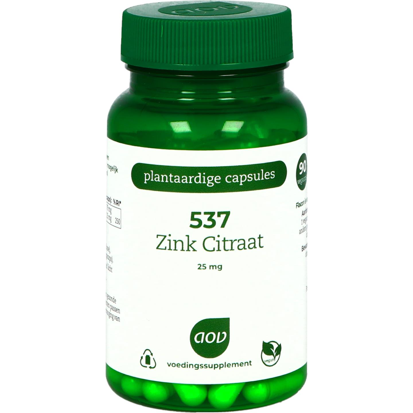537 Zink Citraat 25 mg afbeelding