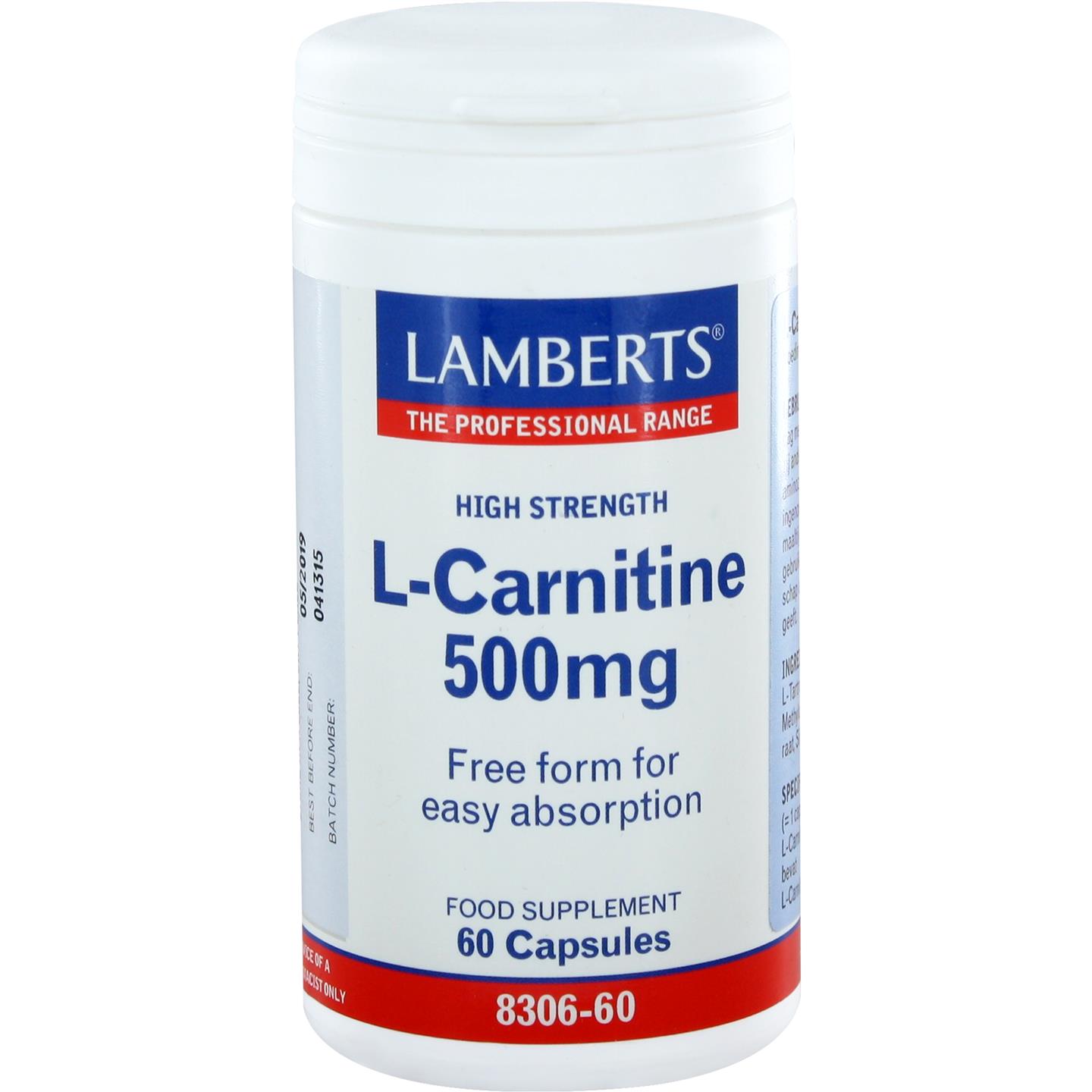 L-Carnitine 500 mg afbeelding 1