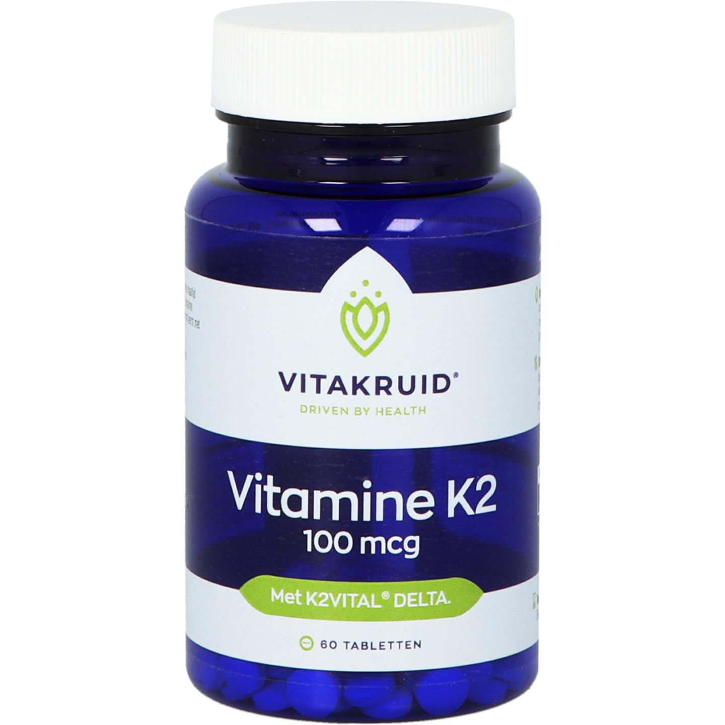 Vitakruid Vitamine K2 100 Mcg 60 tabletten
