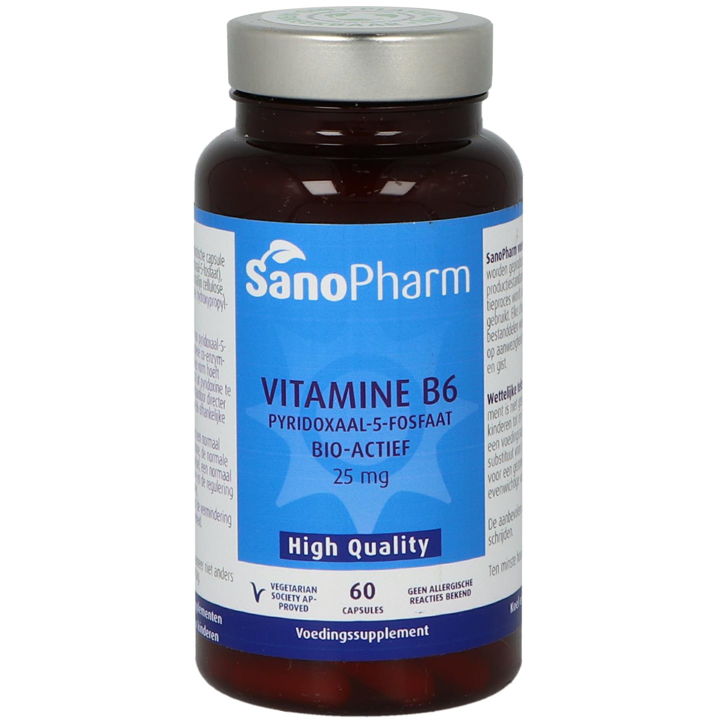 SanoPharm High Quality Vitamine B6 (Pyridoxaal-5-fosfaat)