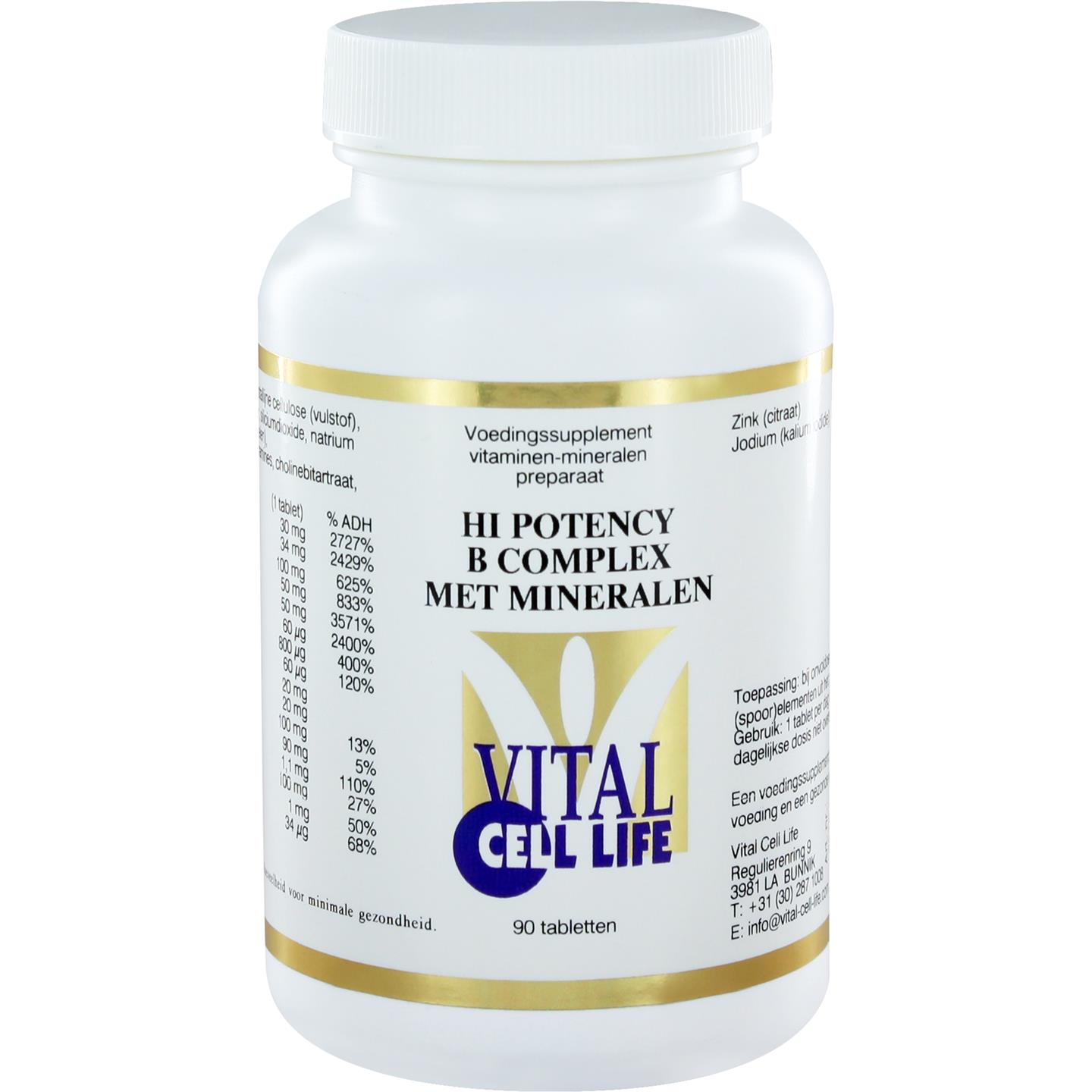 Hi Potency B complex met Mineralen afbeelding 1