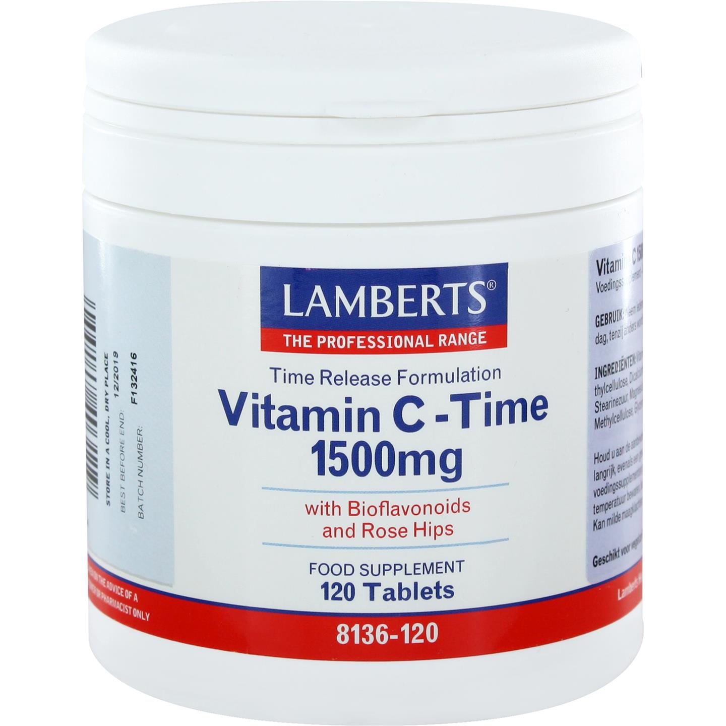 Vitamine C-Time 1500 mg afbeelding 1