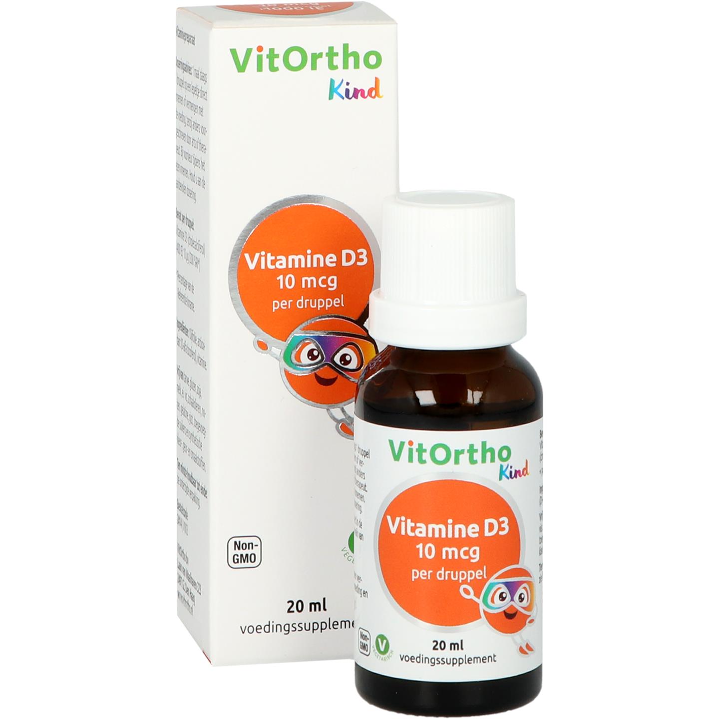 Vitamine D3 10 mcg Kind afbeelding