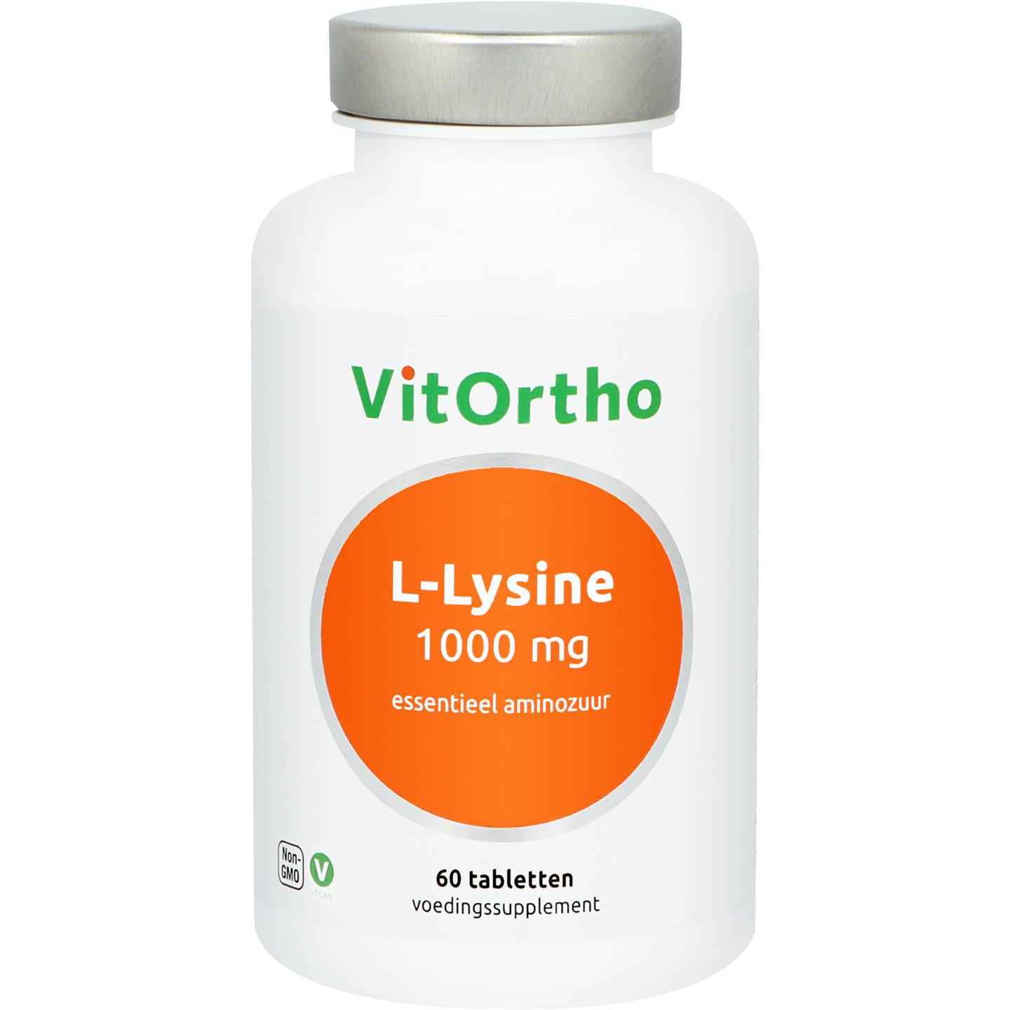 Vitortho L-Lysine 1000 mg 60 tabletten