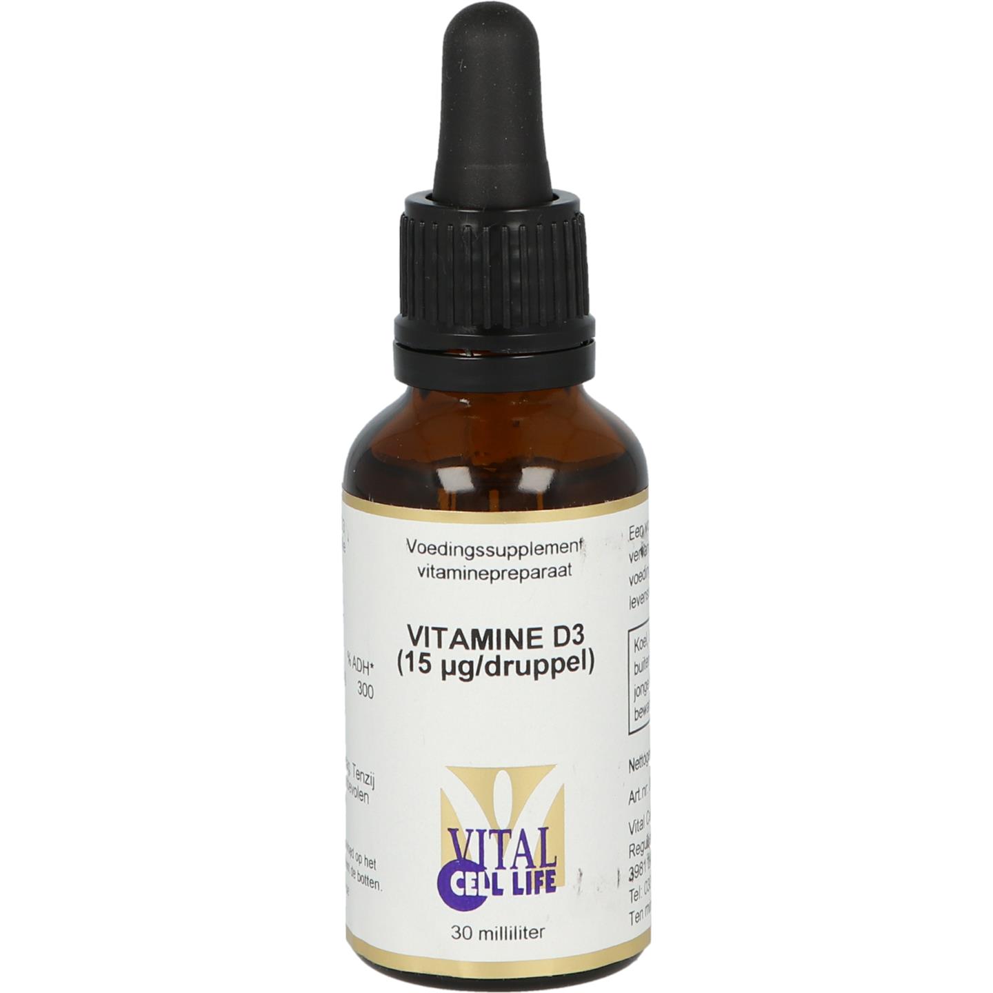 Vitamine D3 15 mcg afbeelding