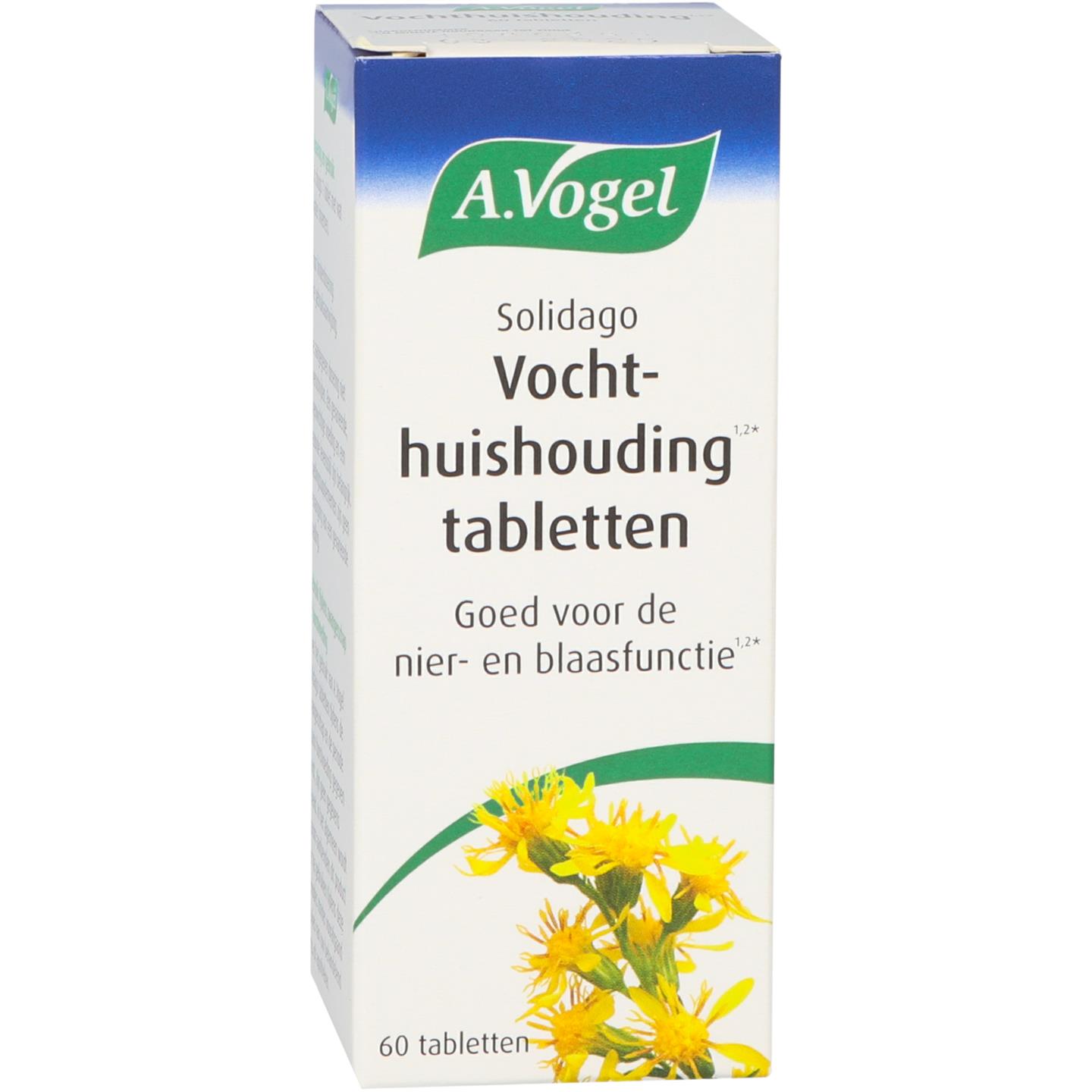 A.Vogel Solidago Vochthuishouding 60 tabletten