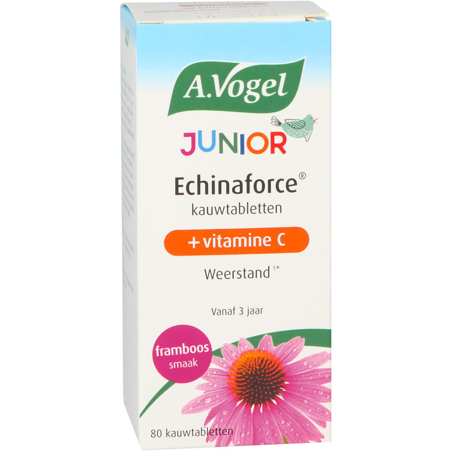 Echinaforce Junior + Vitamine C (framboos) afbeelding