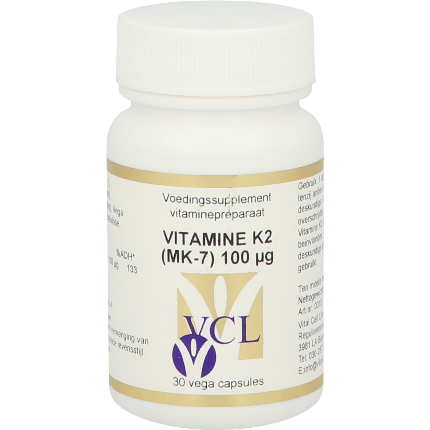 Vitamine K2 (MK-7) 100 mcg afbeelding
