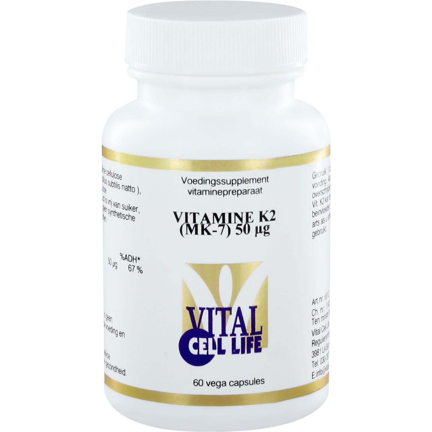 Vitamine K2 (MK-7) 50 mcg afbeelding
