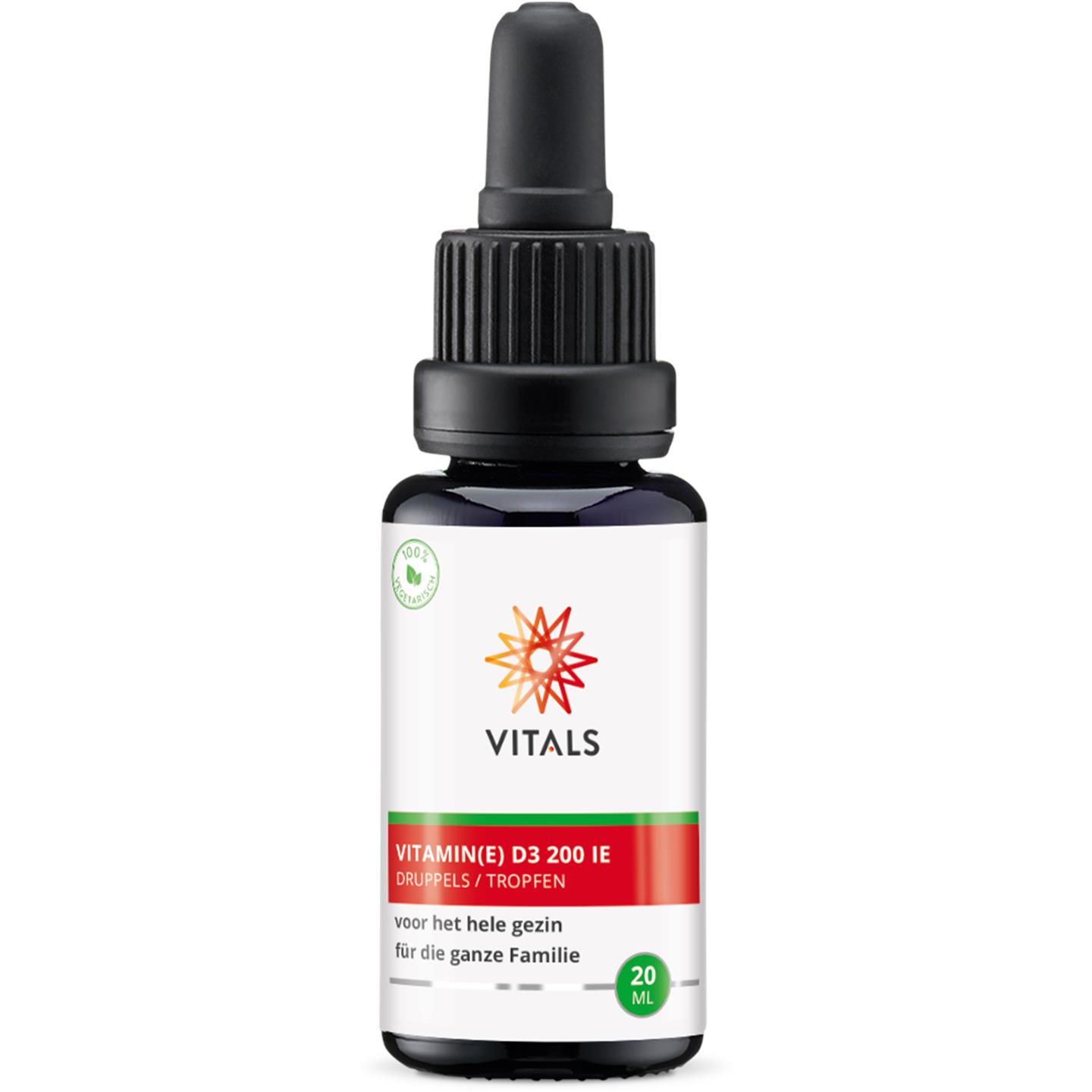 Vitamine D3 druppels 200 IE afbeelding 1