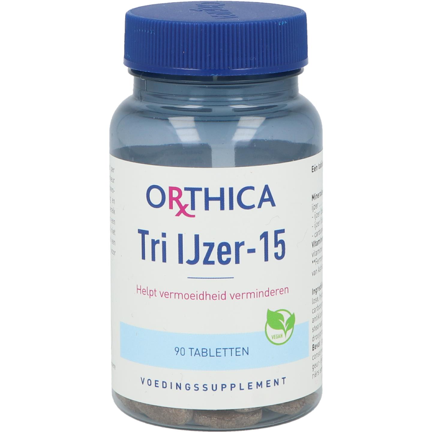 Orthica Tri IJzer-15 90 tabletten