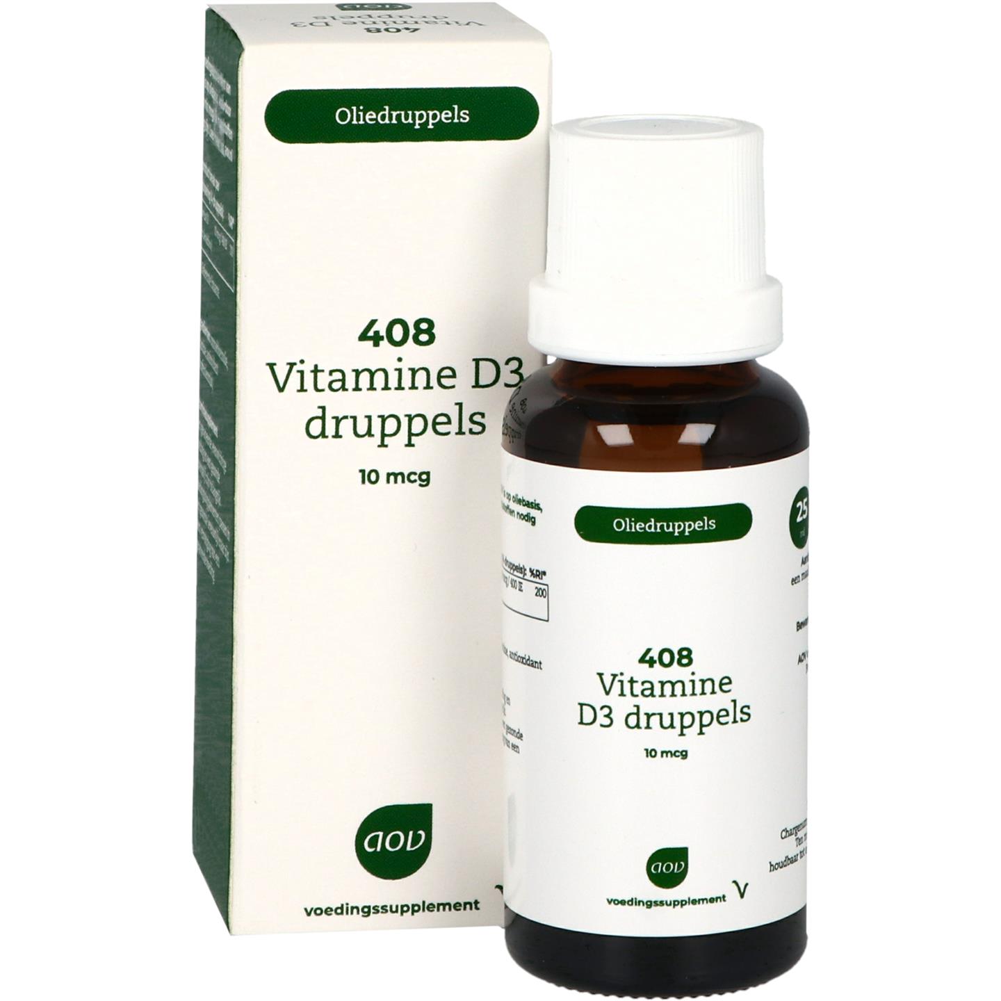 408 Vitamine D3 druppels 10 mcg afbeelding 1