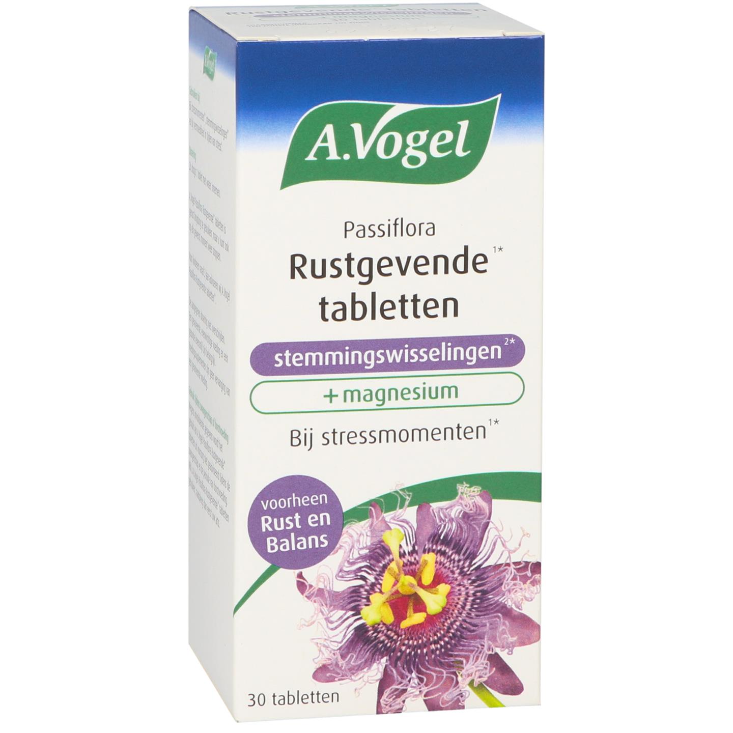 A.Vogel Passiflora Rustgevend bij Stemmingswisselingen 30 tabletten