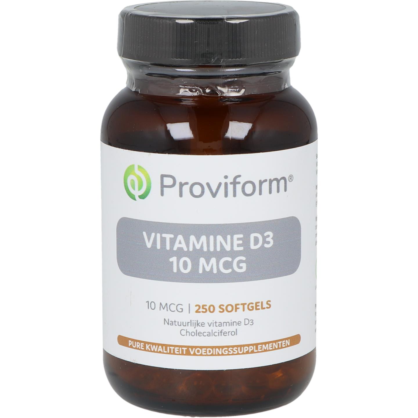 Vitamine D3 10 mcg afbeelding