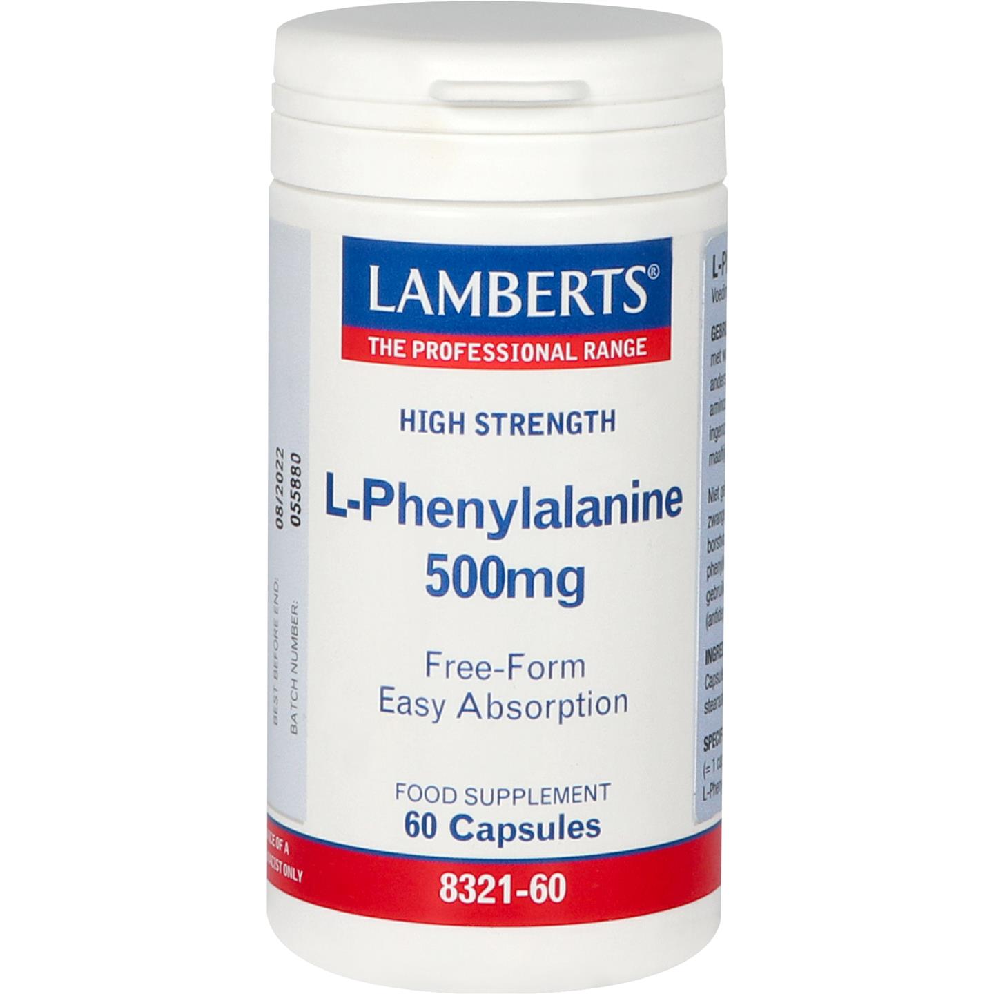 L-Phenylalanine 500 mg afbeelding 1