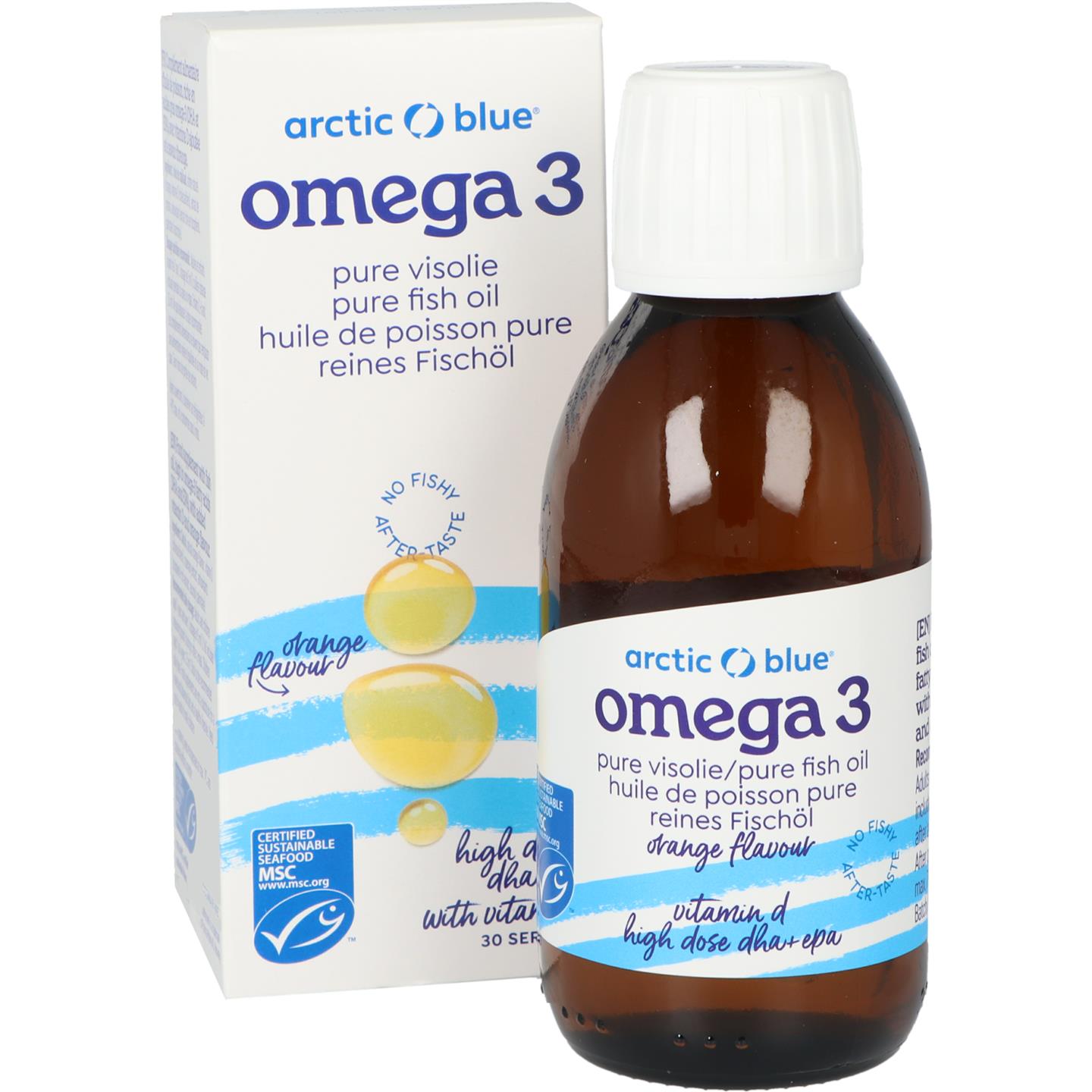 Omega 3 Pure Visolie met Vitamine D afbeelding