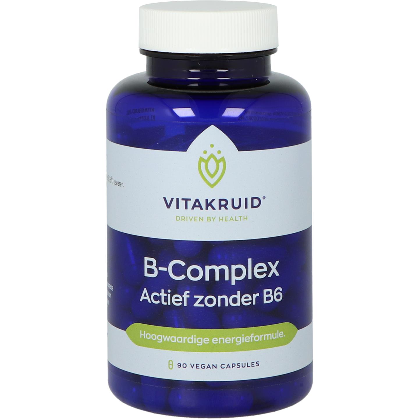 Vitakruid B-Complex Actief Zonder B6 90 vegancapsules